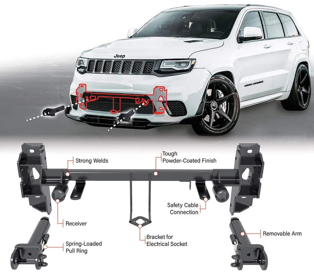 522203-5 – ROADMASTER Vehicle Baseplate, Removable Tab Without Safety Cables With Hardware - view 2